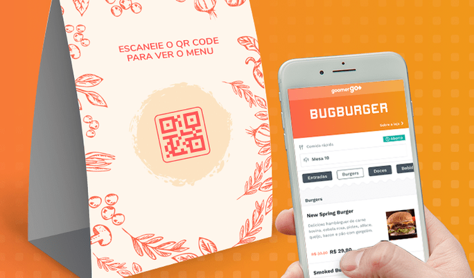 Crie sua conta gratuita no Goomer Na Loja: Cardápio Digital por QR Code