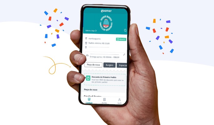 Nova funcionalidade Goomer: desconto no primeiro pedido